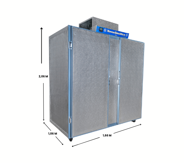 CÂMARA CLIMÁTICA F40 ALUMÍNIO STUCCO COM 2 PORTAS